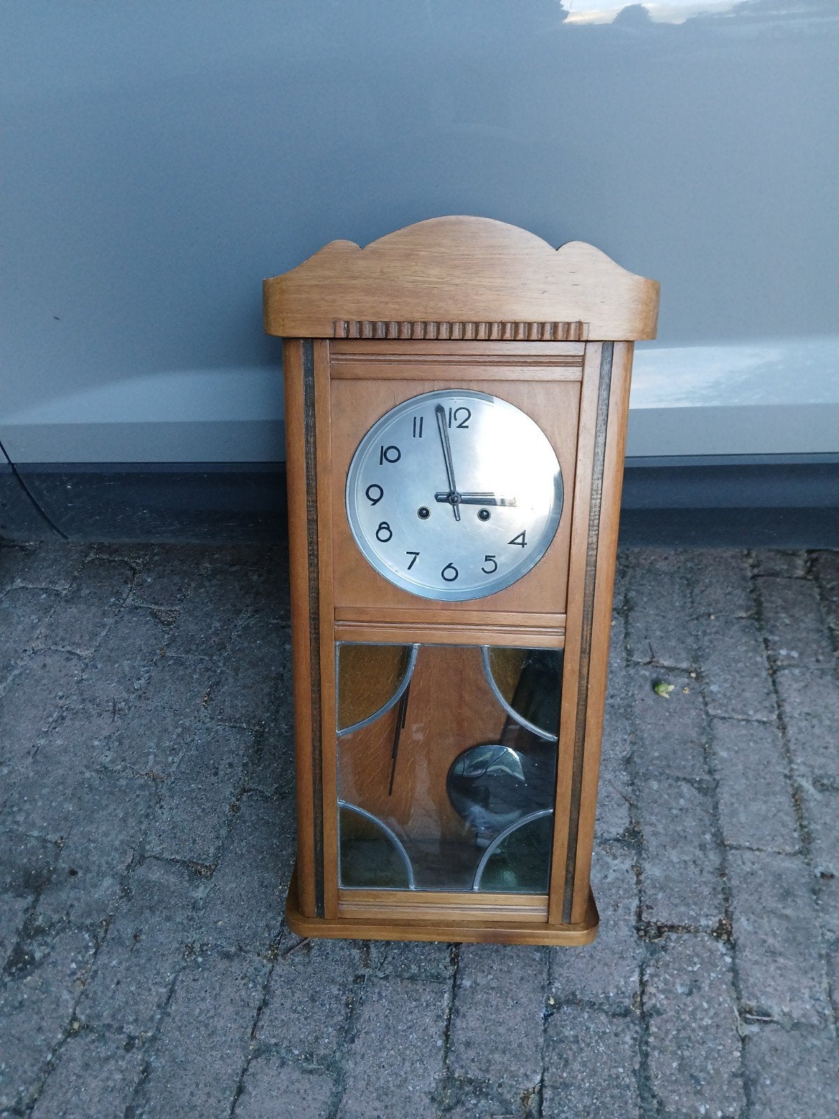 Mechanishe Art Deco klok, Ophalen
