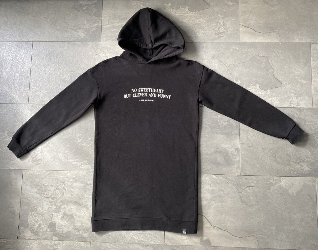 Leuke zwarte  sweaterdress, van Nik&Nik, mt 12=152 (qwe), Meisje, Nik&Nik, Ophalen of Verzenden, Zo goed als nieuw