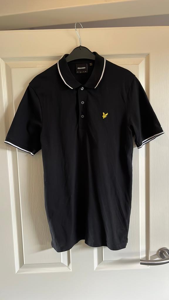 Polo shirt lyle & scott zwart maat m, Ophalen of Verzenden, Zo goed als nieuw, Zwart