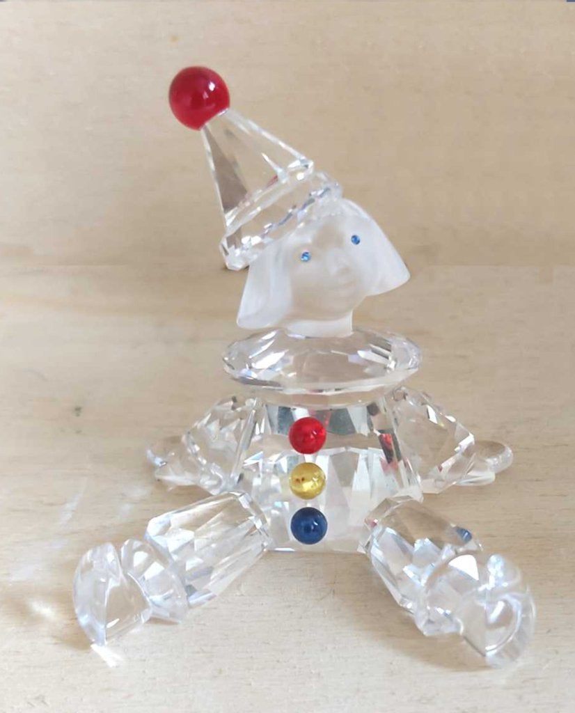 Swarovski Jan Klaassen (clown) met doos en certificaat, Ophalen of Verzenden, Zo goed als nieuw, Figuurtje