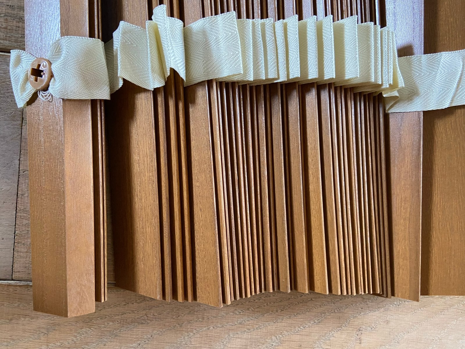 Nieuwe Tuiss Jaloezieën Macadamia Oak 82x160cm (verkeerde ma, Overige merken, Bruin, Hout, Nieuw