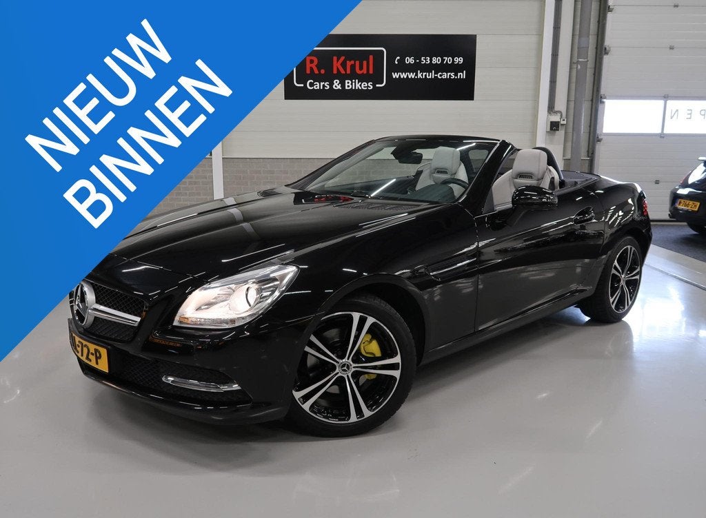 Mercedes-Benz SLK-klasse 200 automaat beige leer nekverwarmi, Auto's, Mercedes-Benz, Automaat, Euro 5, Achterwielaandrijving, Gebruikt