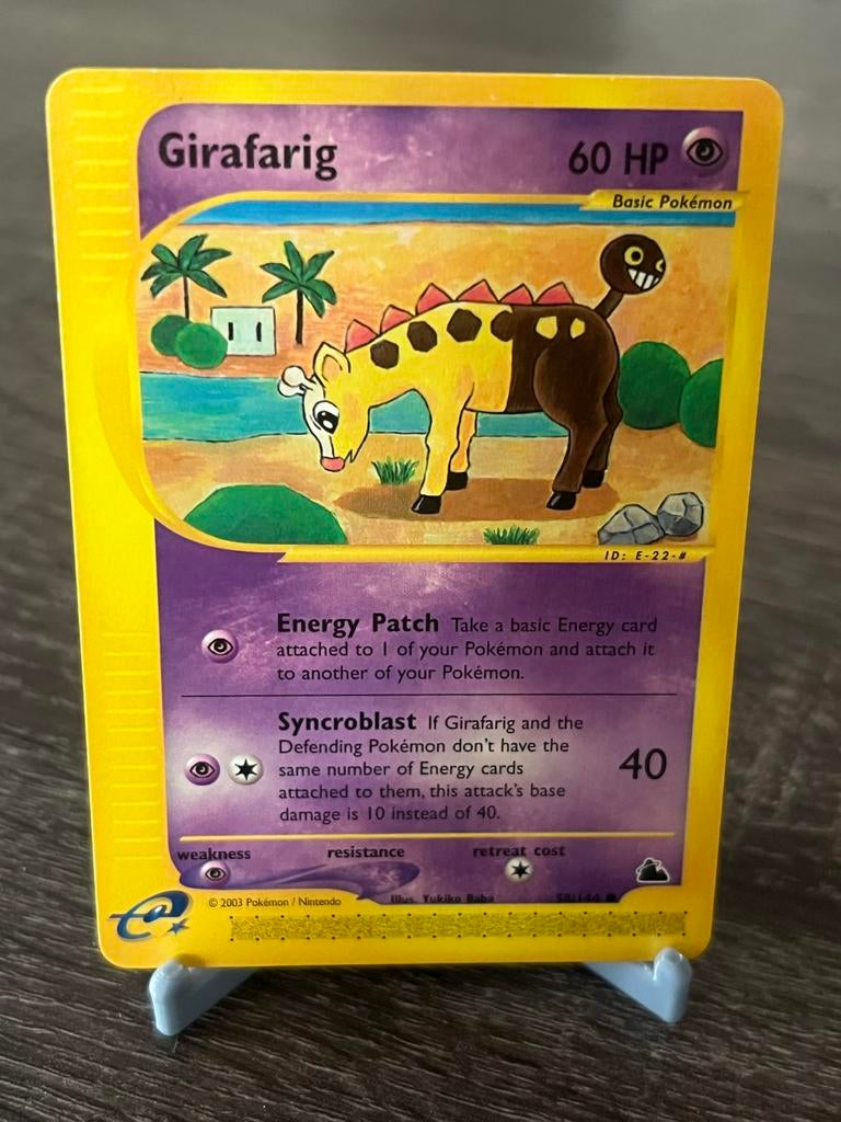 Girafarig (58/144) - Skyridge - EX, Ophalen of Verzenden, Gebruikt, Losse kaart