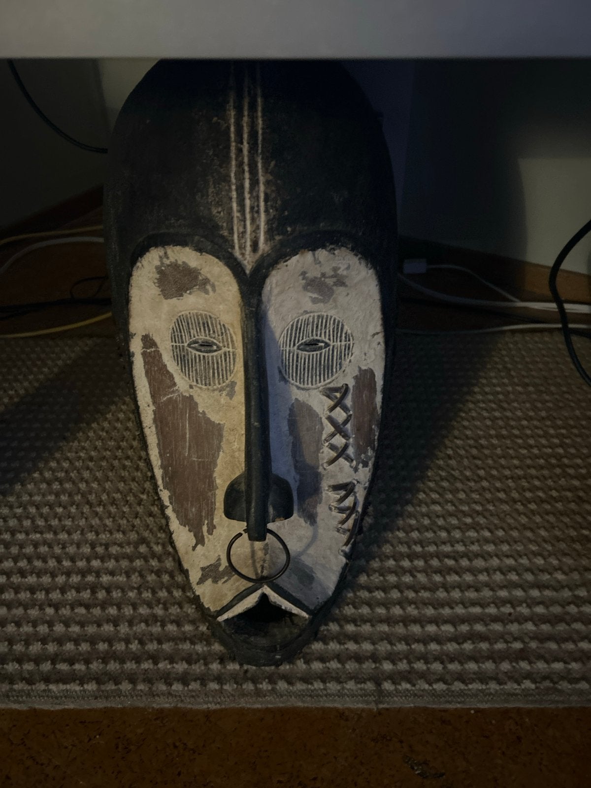 Decoratief Houten Masker - Afrikaanse Stijl, Hout, Masker, Handgemaakt, Ophalen of Verzenden