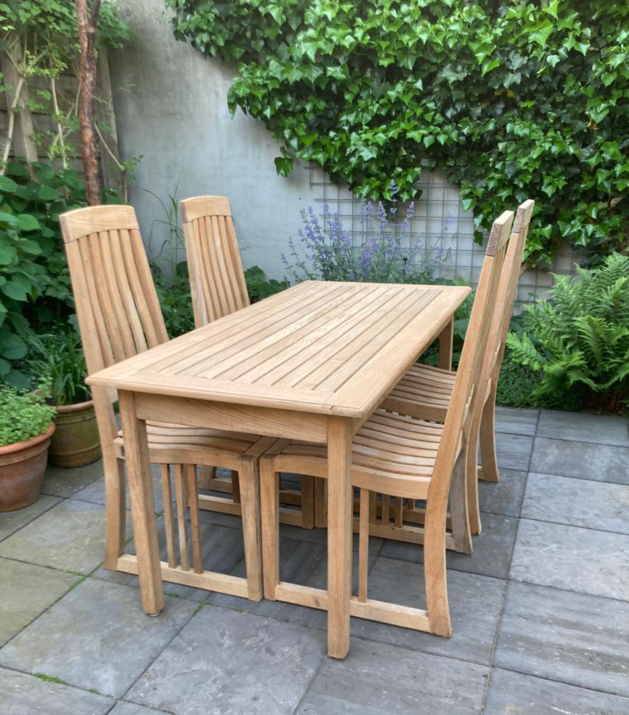 Compacte teakhouten tuinset Gloster, premium kwaliteit, Tuin en Terras, Tuinsets en Loungesets, Ophalen, 4 zitplaatsen, Bank, Teakhout