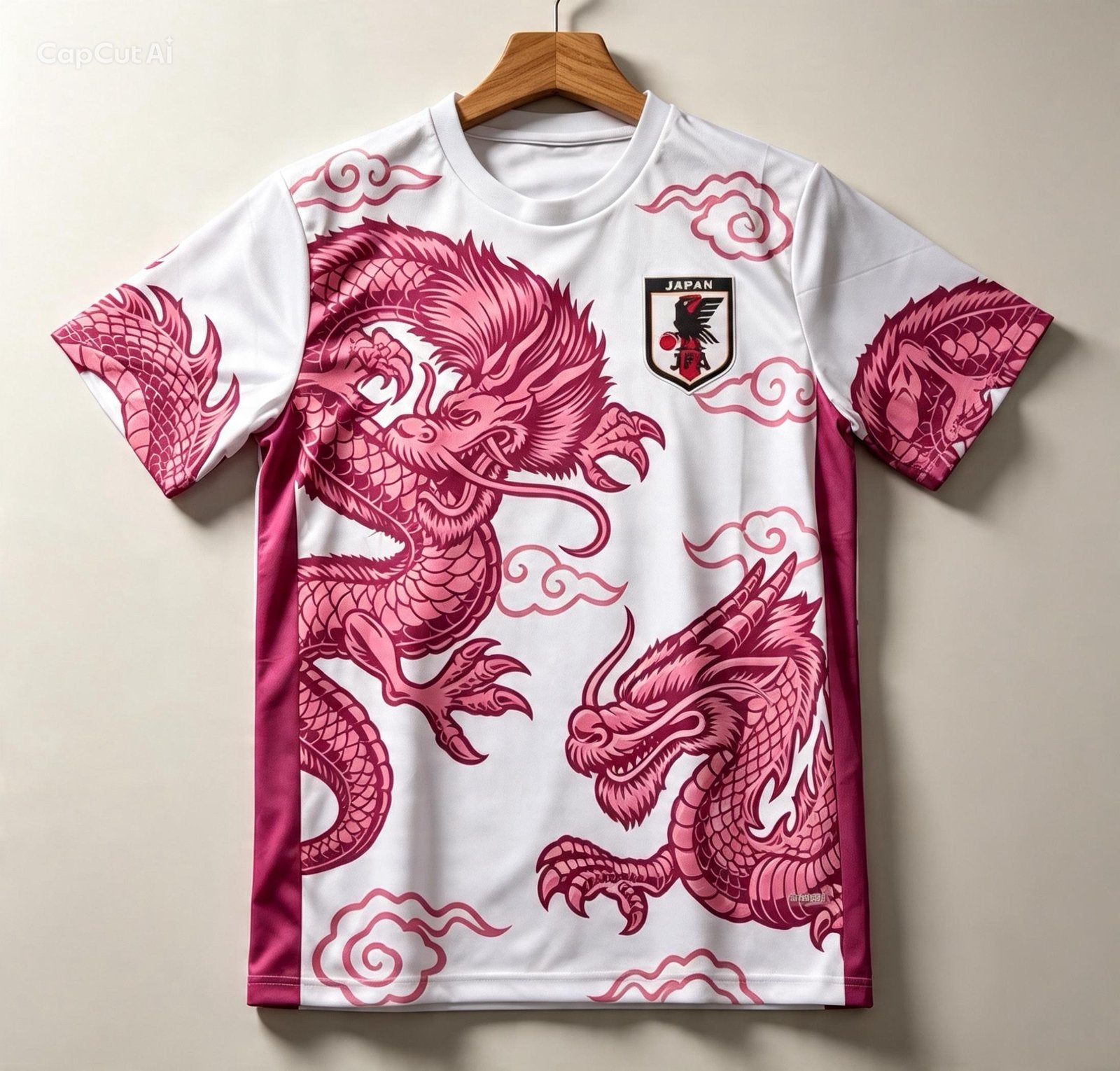 Jappan voetbal shirt, Verzenden, Zo goed als nieuw, Overige maten, Voetbal