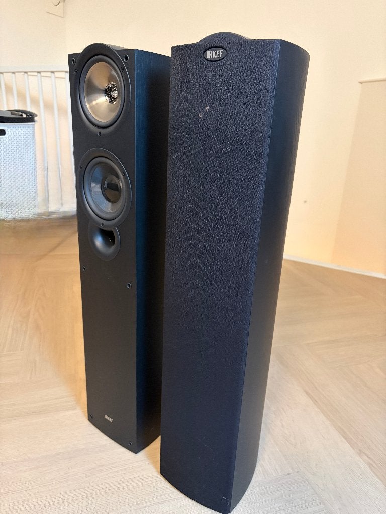 Kef iQ50 luidsprekers, Ophalen, Vloerstaande luidspreker, Gebruikt, 120 tot 150 watt