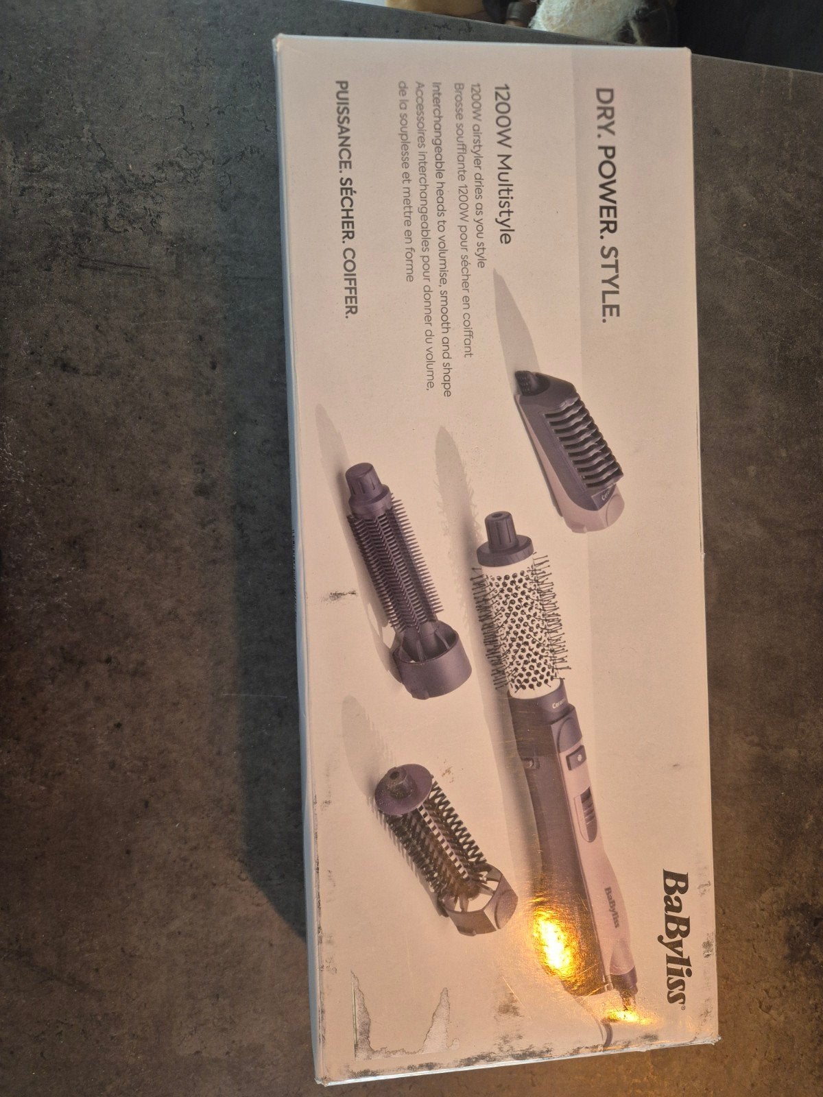 BaByliss 1200W Multistyle Föhnborstel met Opzetstukken, Ophalen of Verzenden, Zo goed als nieuw, Föhn of Haardroger