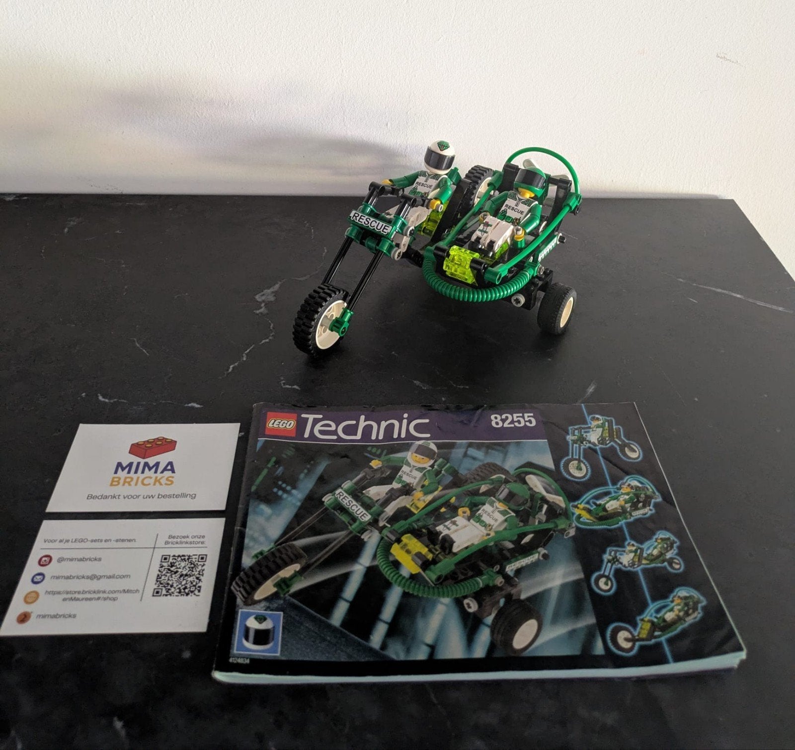 Lego Technic 8255 Rescue Set - Compleet met boekje, Ophalen of Verzenden, LEGO System A/S, Aastvej 1, 7190 Billund, Denmark, Support@lego.com