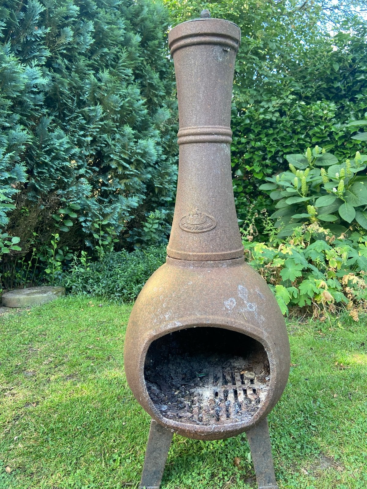 Terrashaard / Tuinhaard van gietijzer, Tuin en Terras, Tuinhaarden, Ophalen, Gebruikt