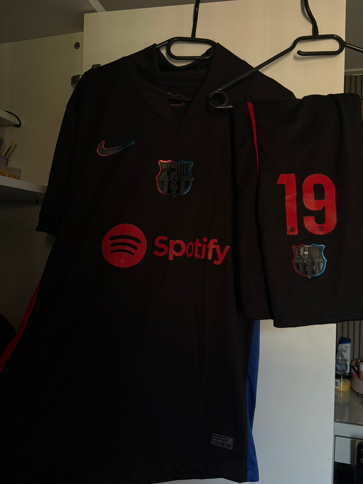 Lamine yamal #19 Barcelona voetbalset, Ophalen of Verzenden, Zo goed als nieuw, Blauw