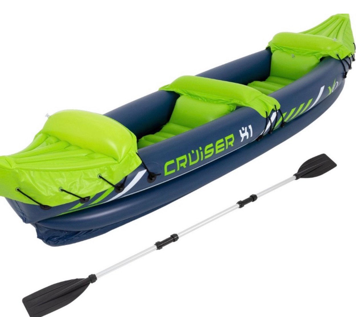 Opblaasbare kajak Cruiser X1, 2-persoons, 318x80x55 cm, Watersport en Boten, Ophalen of Verzenden, Zo goed als nieuw, Twee personen