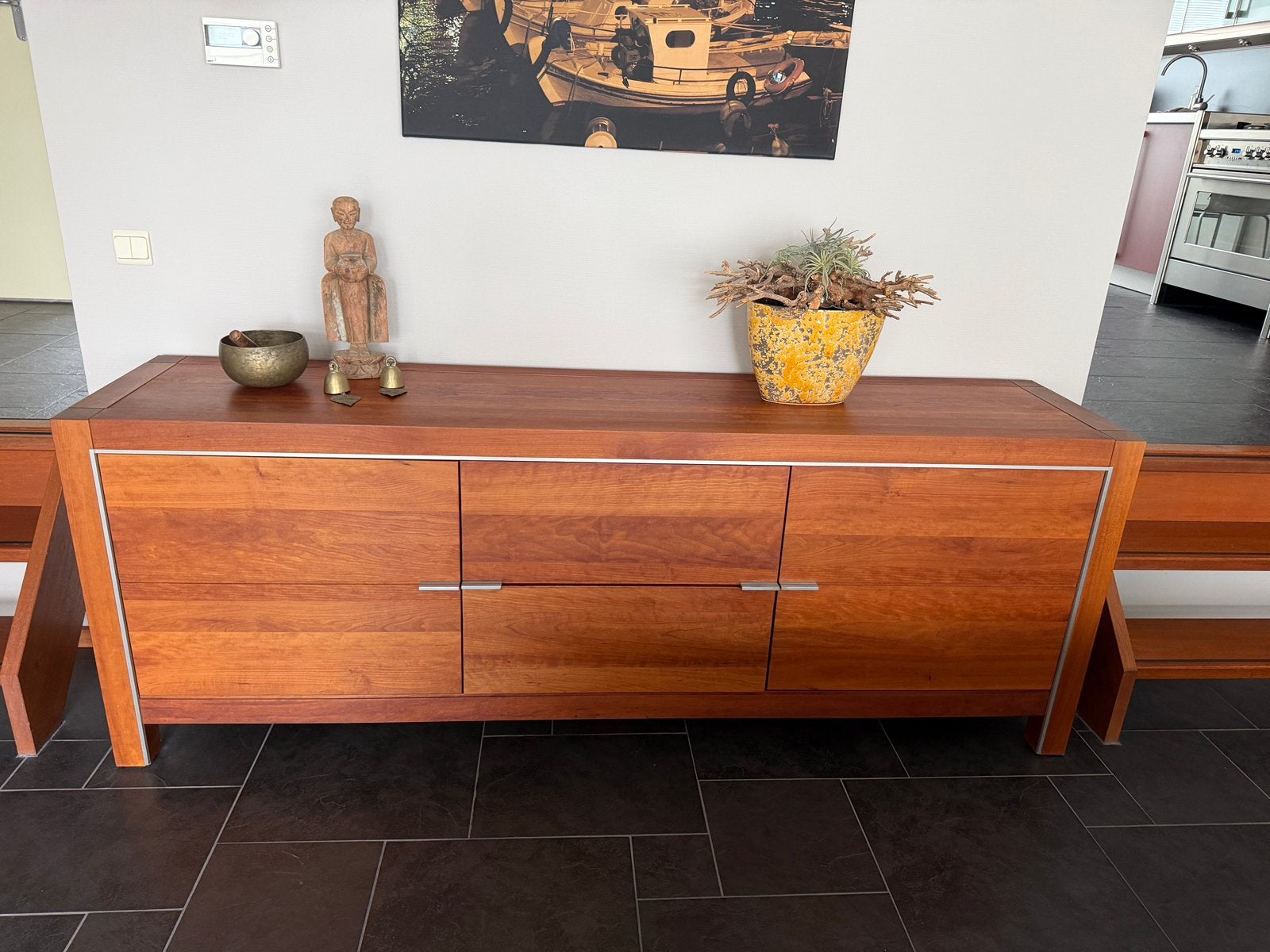 Dressoir Kersenhout, Huis en Inrichting, Kasten | Dressoirs, Ophalen, Gebruikt, 200 cm of meer, Kersenhout