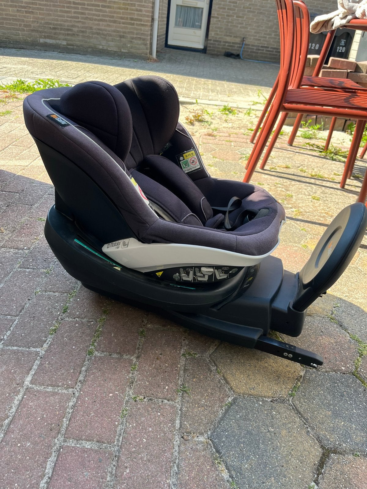 BeSafe autostoel met isofix base, Gebruikt, 0 t/m 18 kg, Verstelbare rugleuning, Isofix