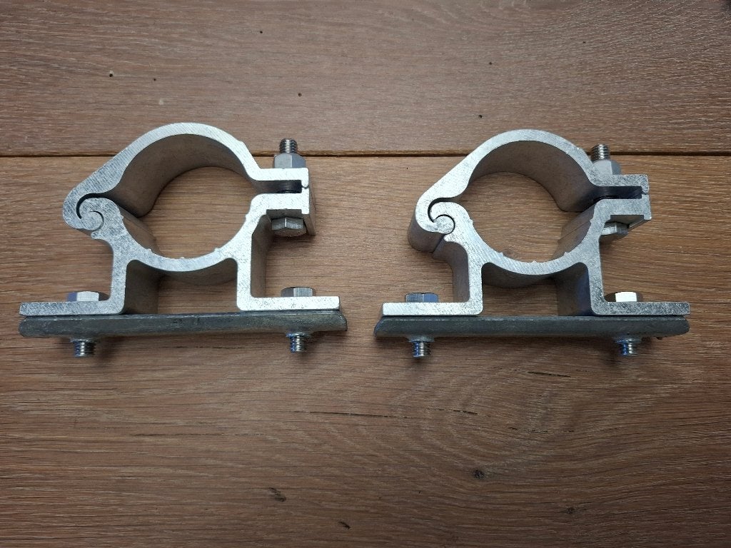 Verkeersbordbeugel Ø48mm - Set 2 Stuks - Aluminium - NIEUW, Verzenden, Nieuw, Auto's