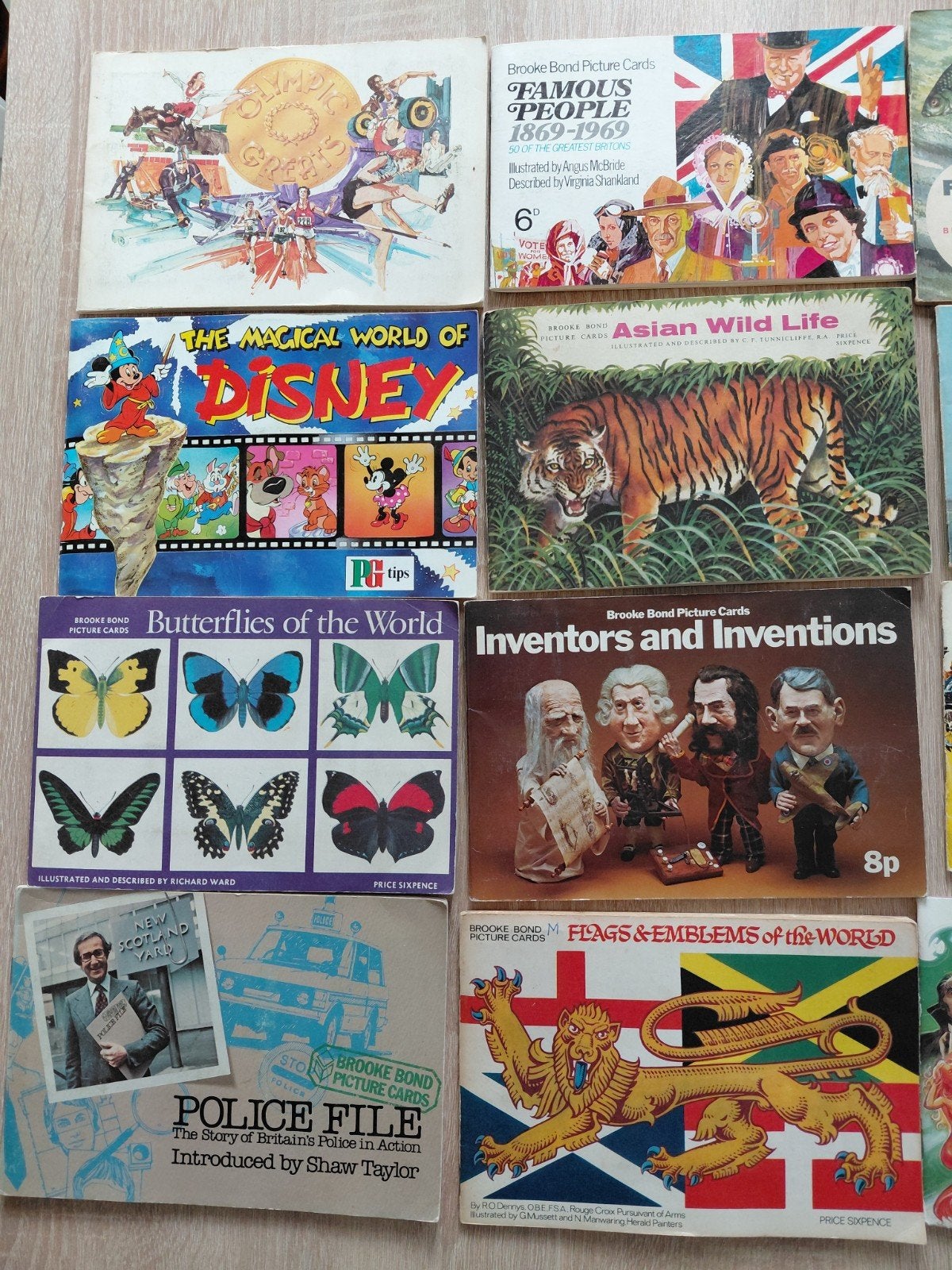Vintage Brooke Bond Picture Cards Albums - plaatjes albums, Ophalen of Verzenden