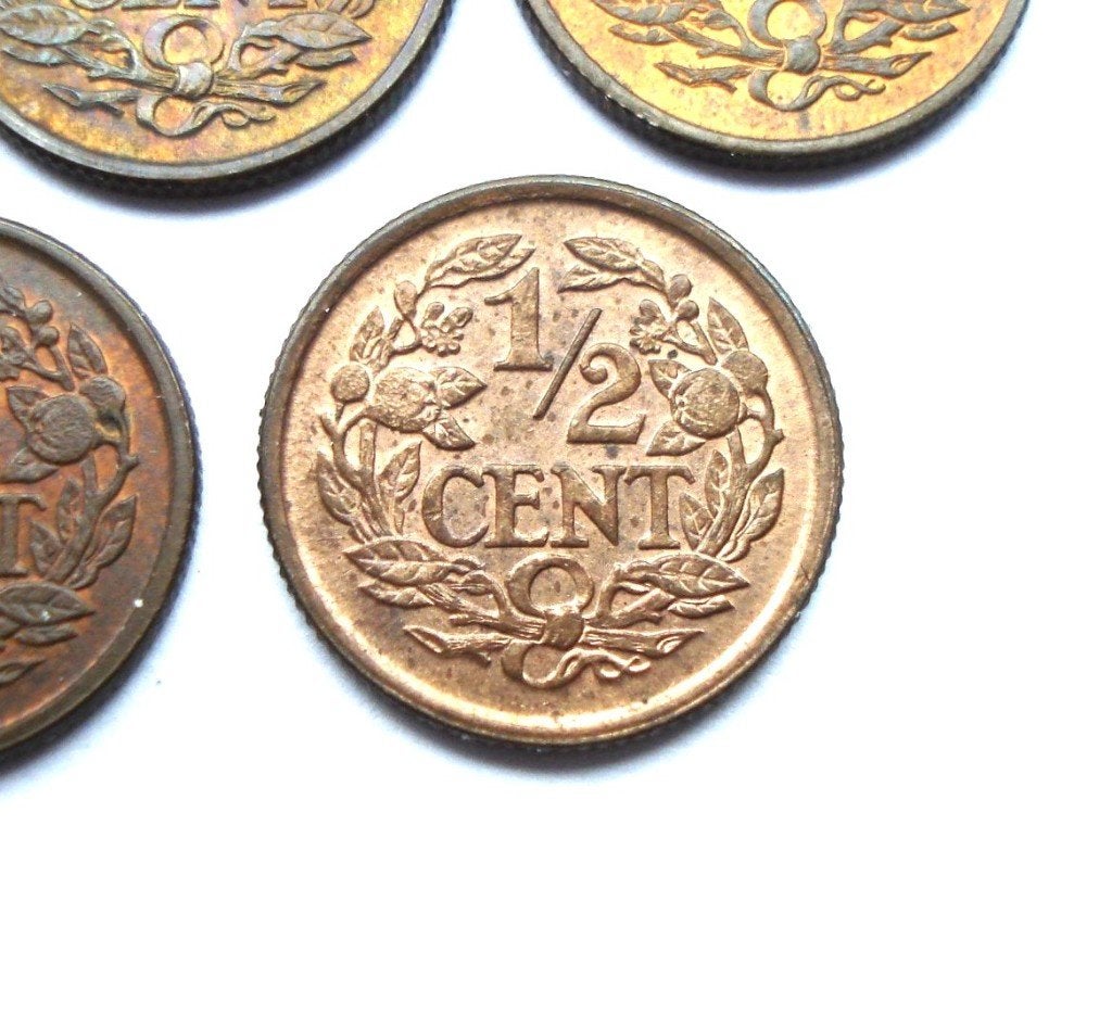 Nederland lot 8x 0.5 cent 1936 (UNC-FDC, CW 40 EUR, KOOPJE!), Ophalen of Verzenden, Koningin Wilhelmina