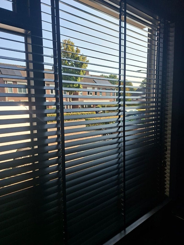 Jaloezie, Overige merken, Zwart, Hout, Ophalen of Verzenden