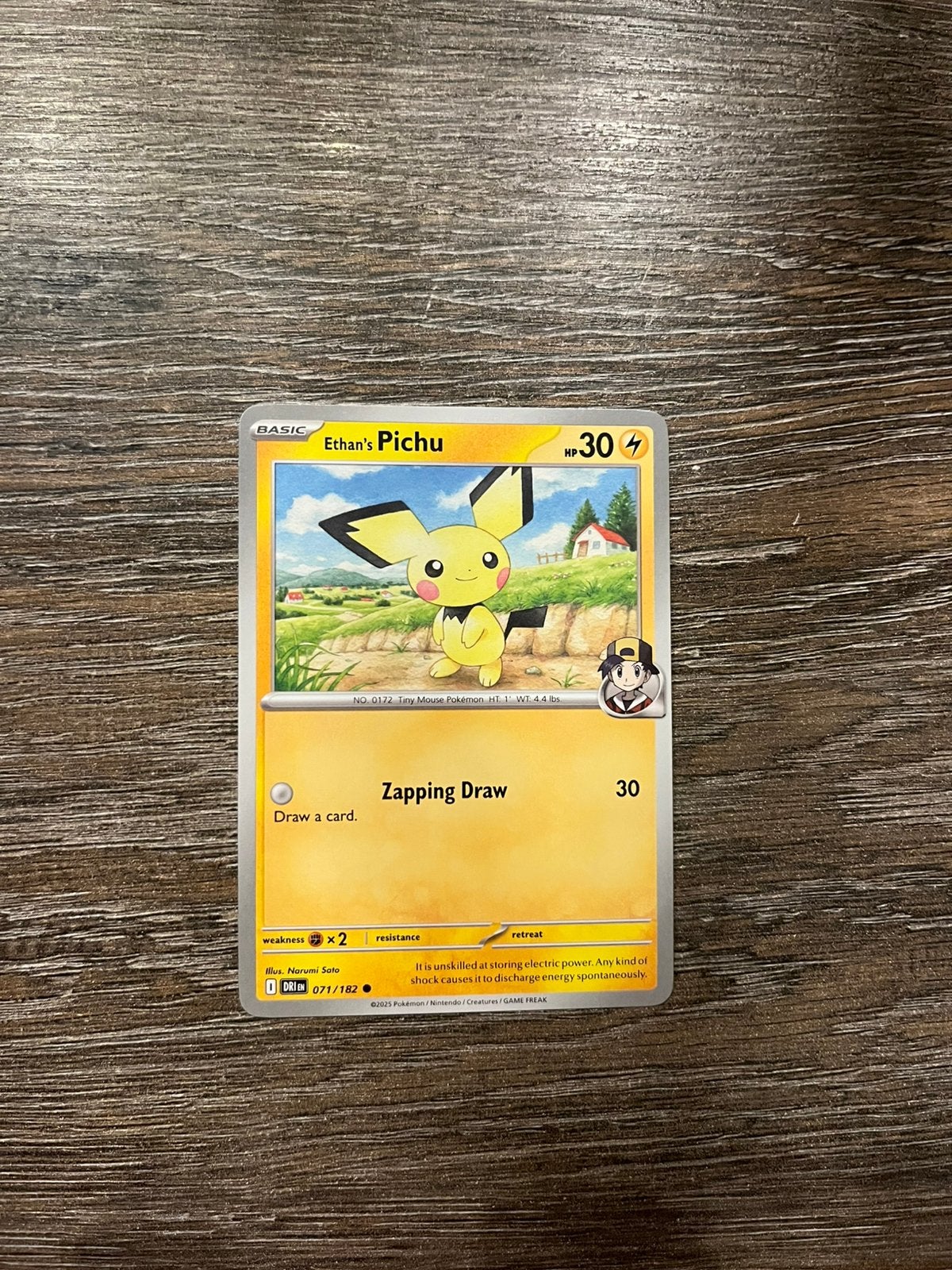 Ethan’s Pichu DRI 071/182, Ophalen of Verzenden, Zo goed als nieuw