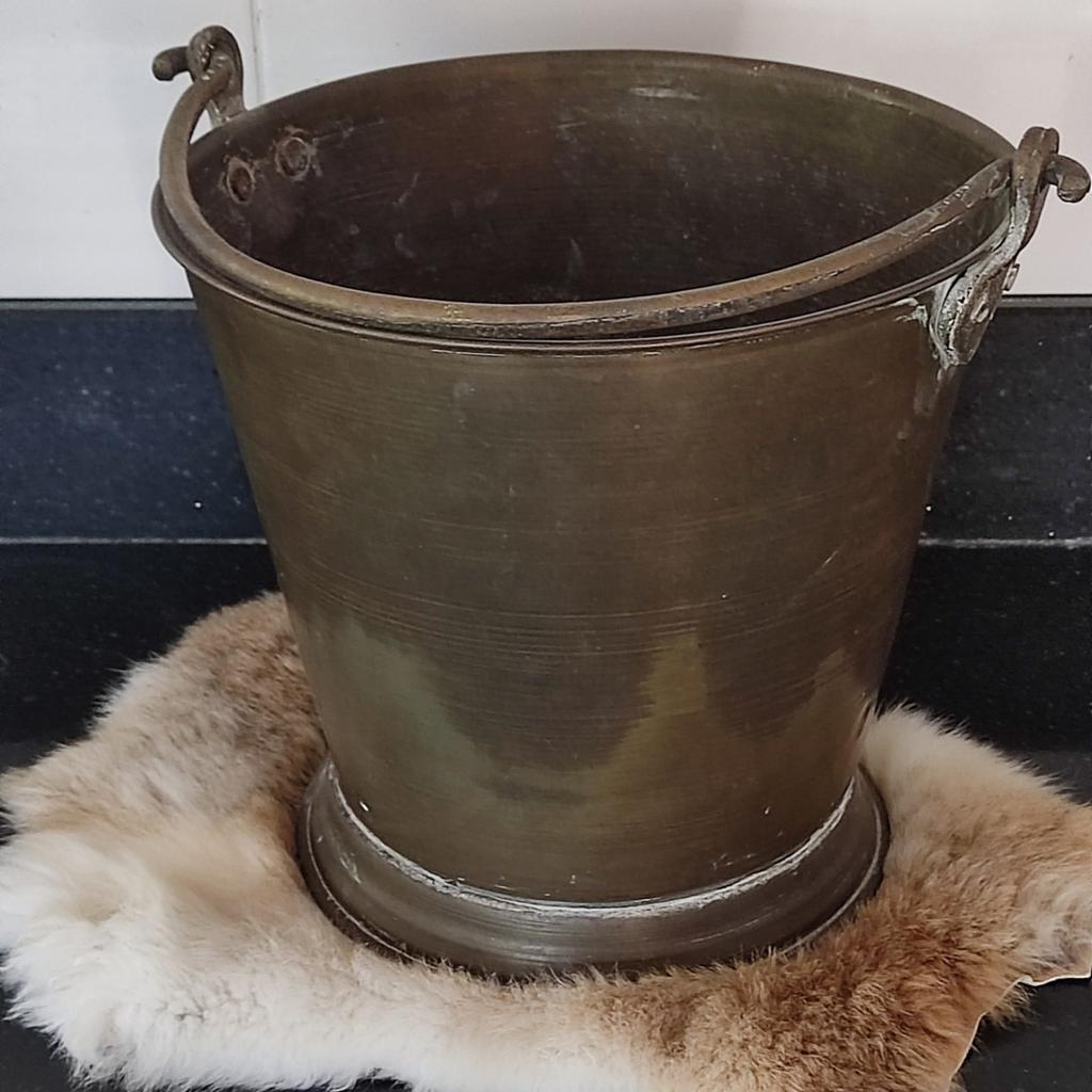 Antieke Koperen Emmer met Handvat, Antiek en Kunst, Antiek | Koper en Brons, Ophalen of Verzenden, Koper