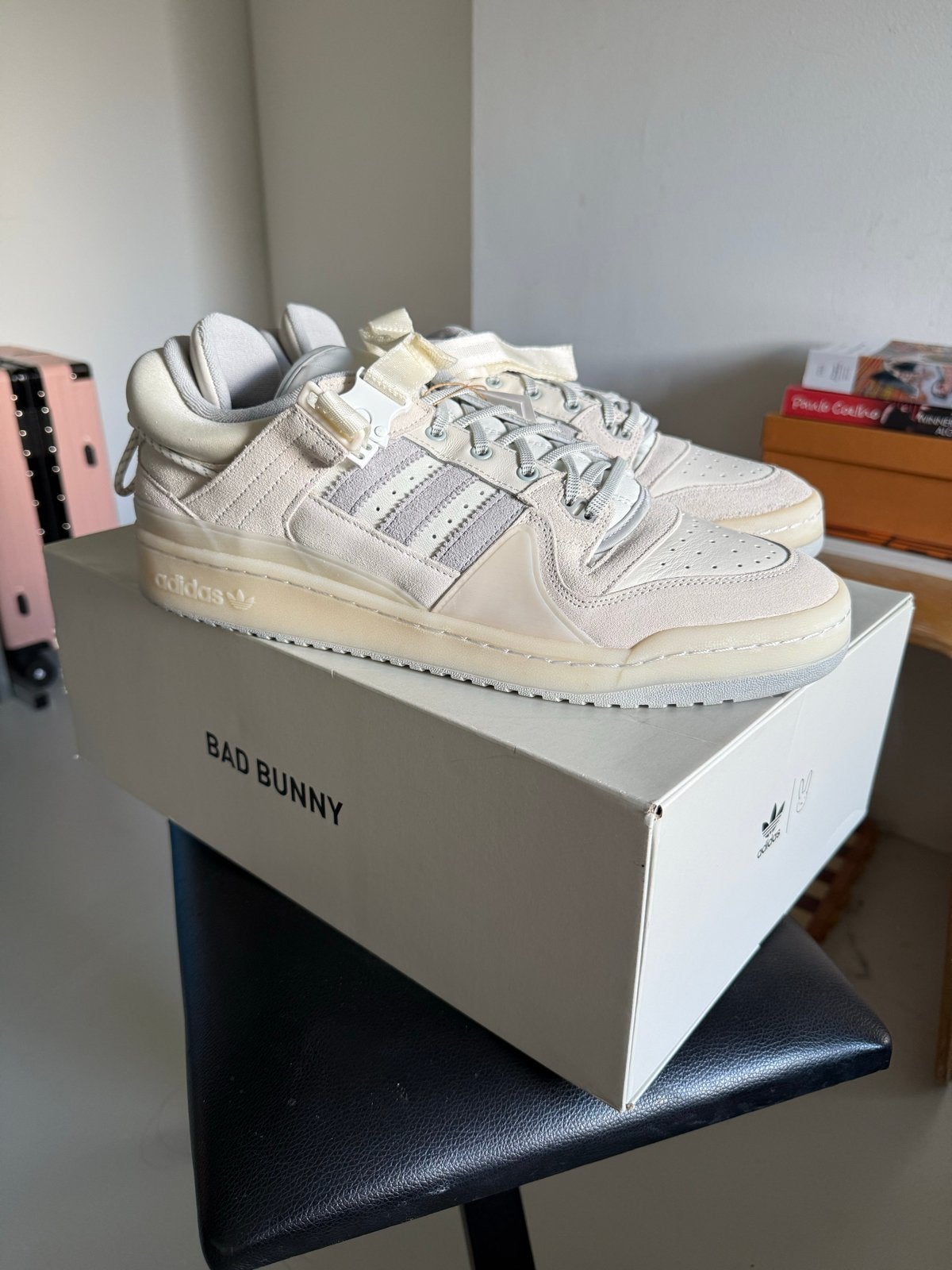 Adidas Bad Bunny Forum Low 'Cloud White' sneakers, Ophalen of Verzenden, Nieuw, Wit, Sneakers of Gympen