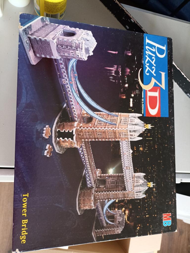 MB Puzz 3D Tower Bridge Puzzel, Ophalen of Verzenden, Gebruikt, Rubik's of 3D-puzzel