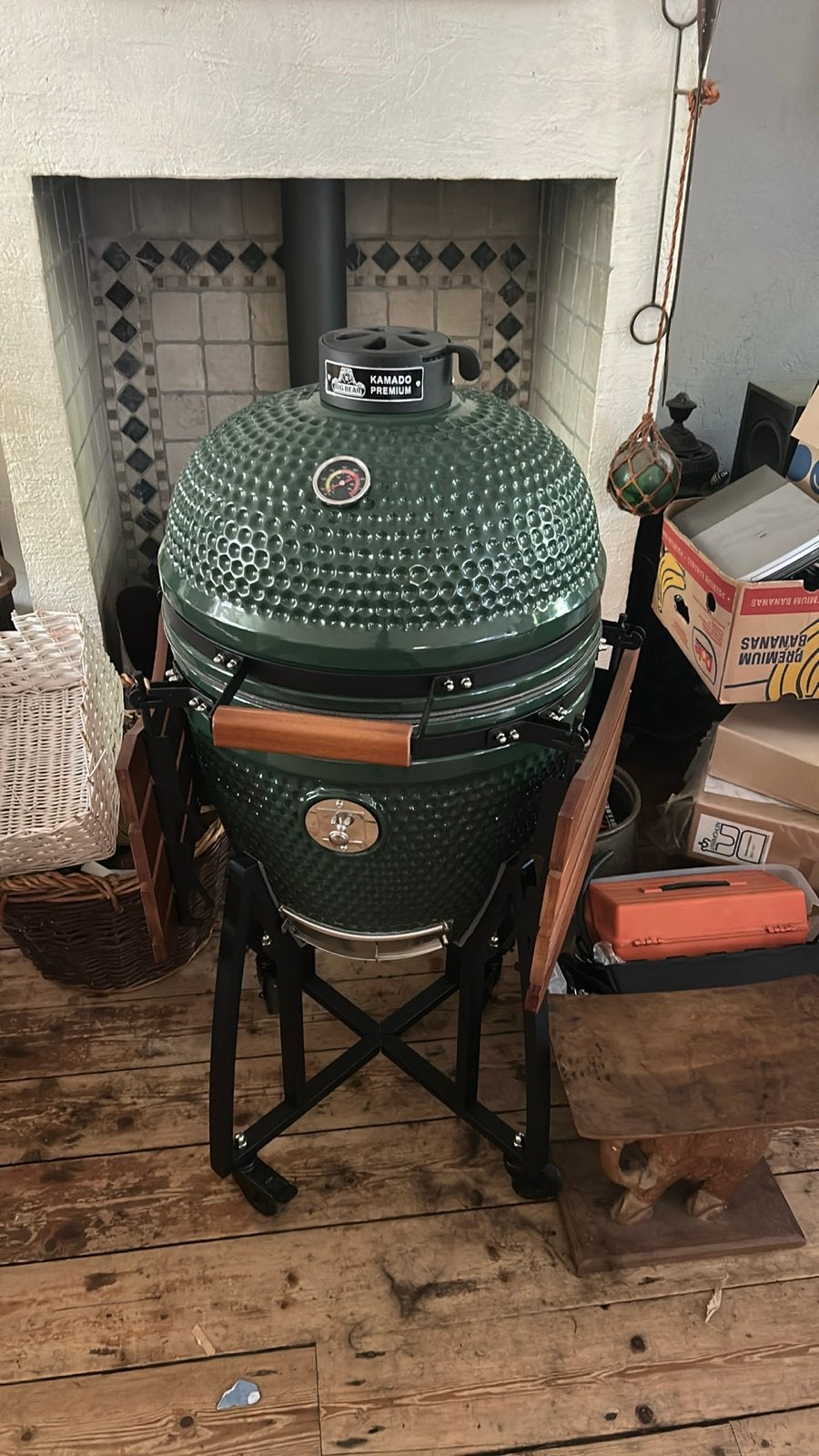 Big Bear Kamado Premium XL Groen - Splinternieuw, Ophalen, Nieuw