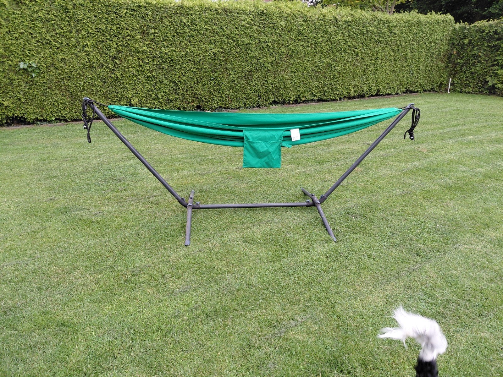 Hangmat met standaard, Tuin en Terras, Hangmatten, Ophalen of Verzenden, Zo goed als nieuw, Met standaard