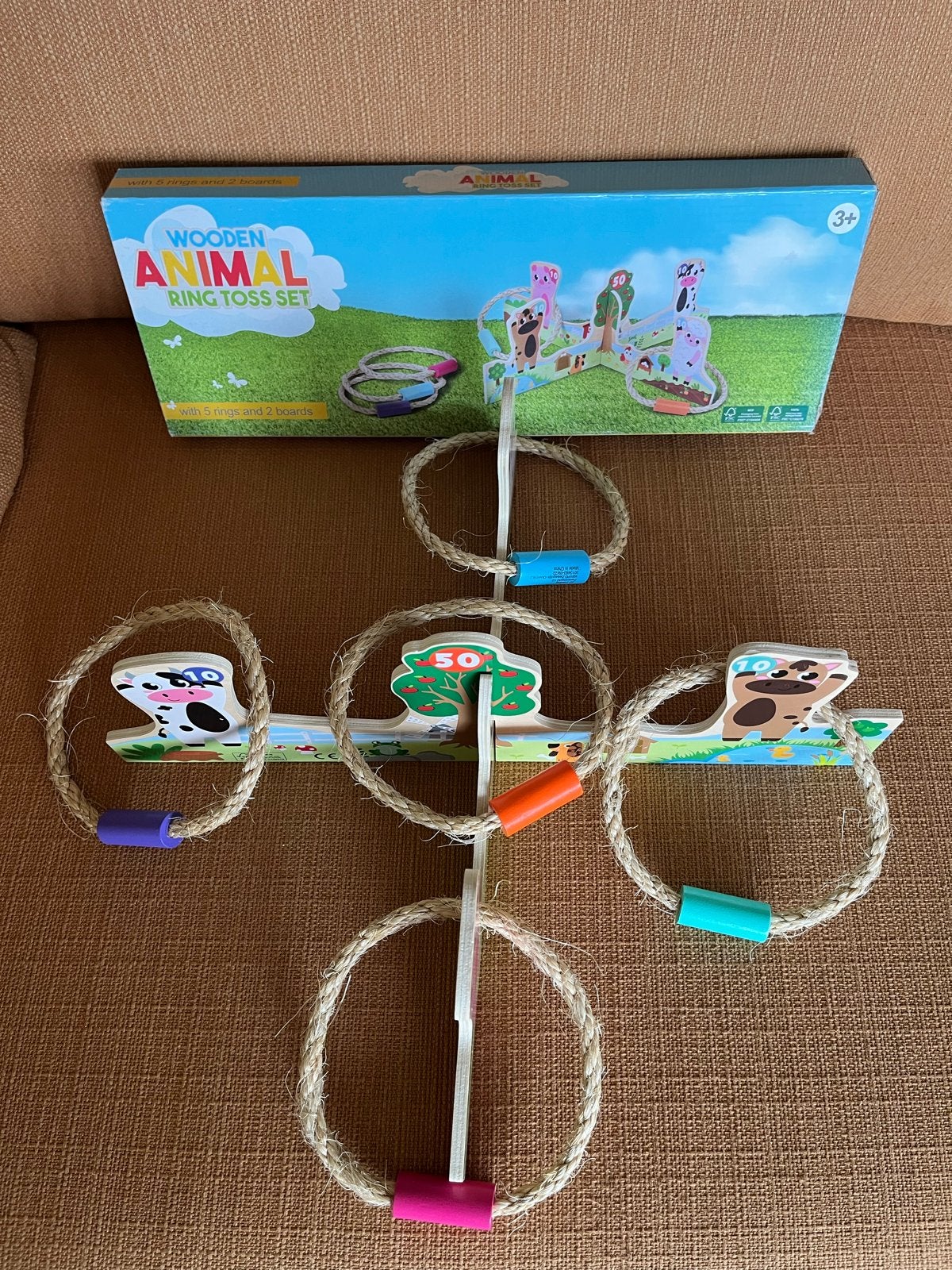 Houten Dieren Ring Toss Set - Werpspel voor Kinderen, Ophalen of Verzenden, Zo goed als nieuw, Jongen of Meisje