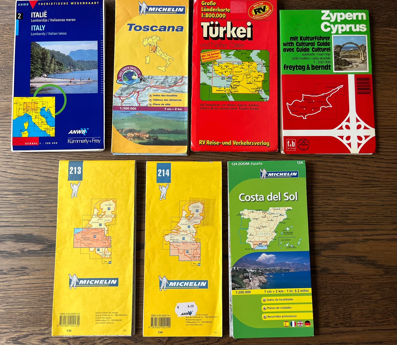 Wegenkaarten Italië, België, Spanje, Turkije, Cyprus, Spanje, 2000 tot heden, Ophalen of Verzenden, Landkaart