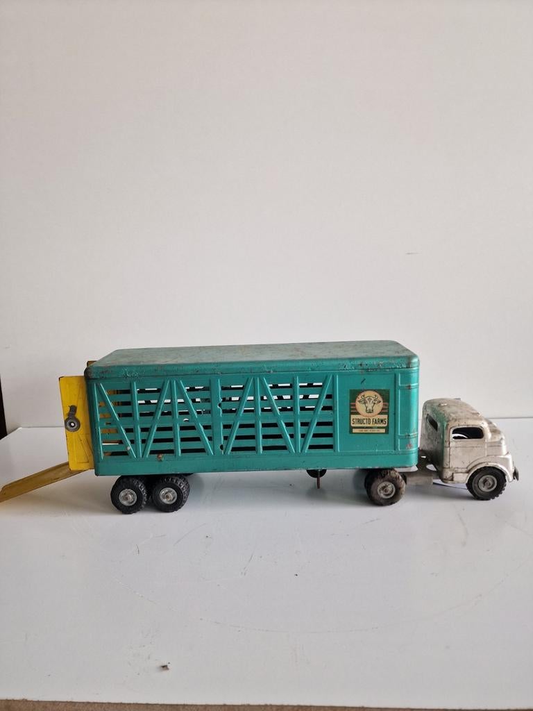Structo 50 jaren metalen veetransport, Antiek en Kunst, Antiek | Speelgoed, Ophalen