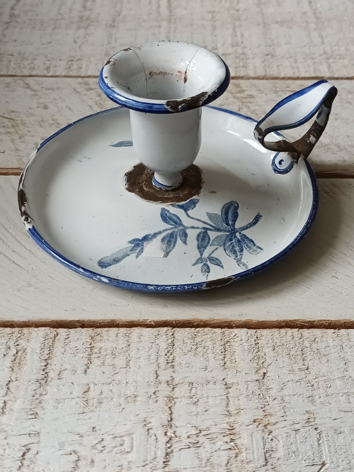 Antieke emaille blaker, Ophalen of Verzenden