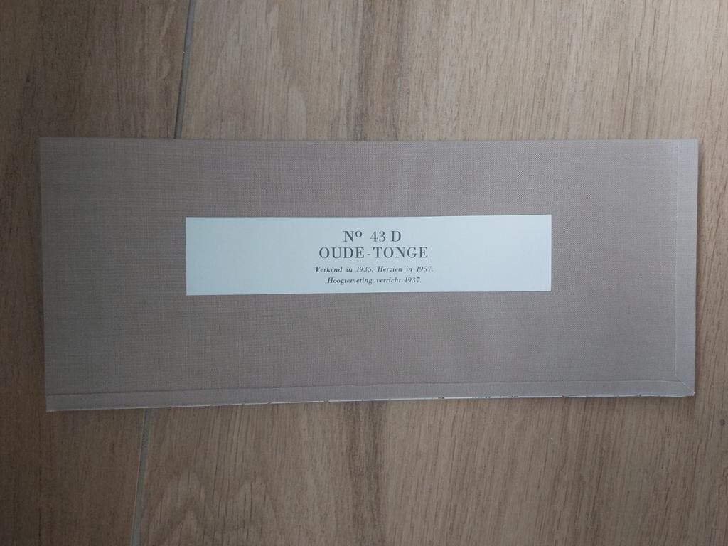 43D Oude Tonghe Nieuw Vossemeer De Heen Stafkaart uit 1959, Topografische Dienst Nederland, Ophalen of Verzenden, 1800 tot 2000