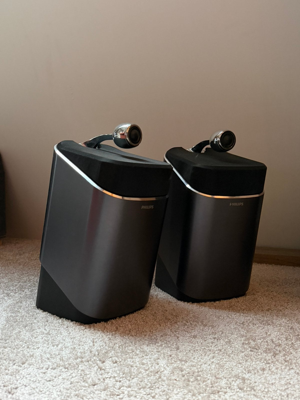 Philips MCD 900 design Alu luidsprekers Top line, Ophalen of Verzenden, Zo goed als nieuw