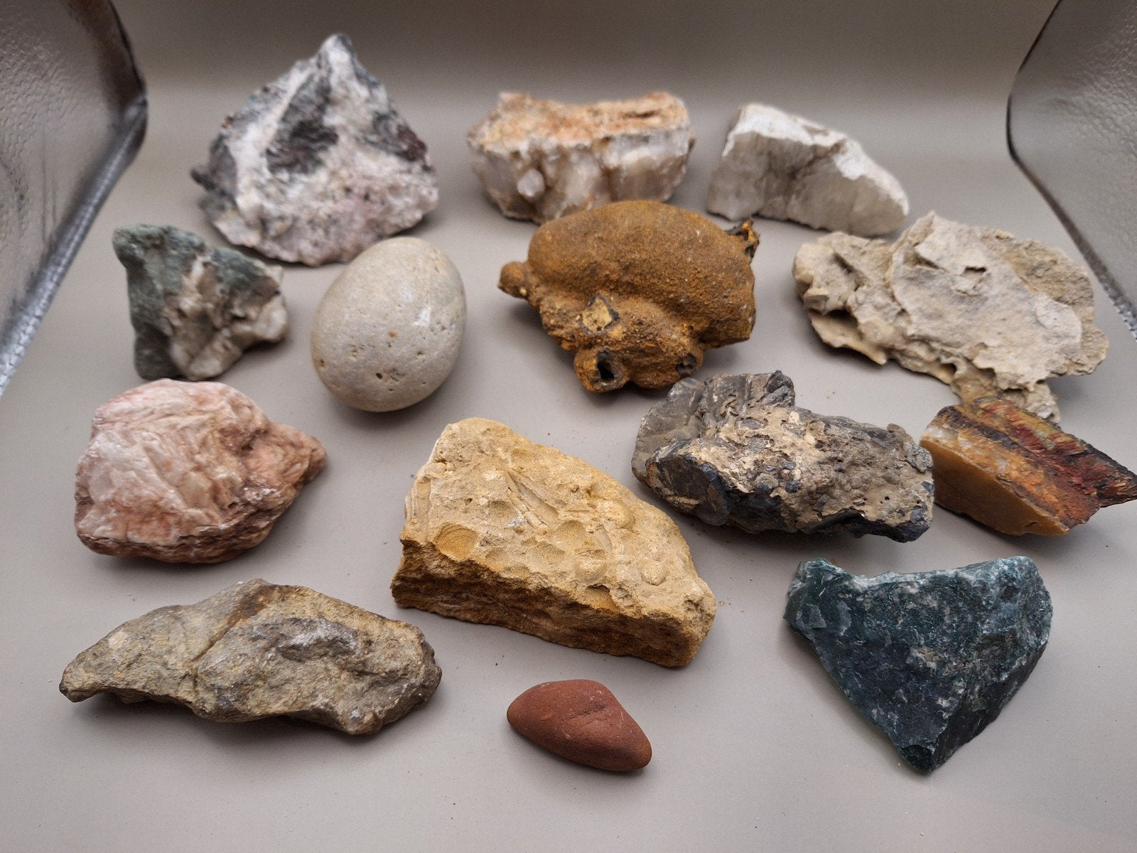 Diverse collectie mineralen en stenen -7, Verzamelen, Ophalen of Verzenden, Mineraal