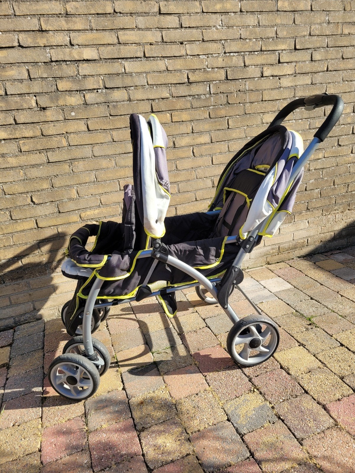 Duowagen, Kinderen en Baby's, Buggy's, Ophalen of Verzenden, Zo goed als nieuw, Overige merken, Zonnekap