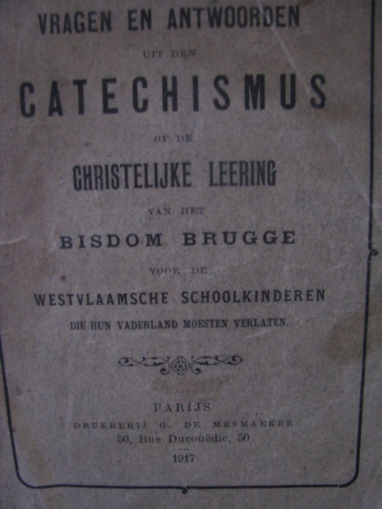 Catechismus christelijke leerling vh bisdom Brugge 1917, Ophalen of Verzenden, Gelezen, Christendom | Katholiek