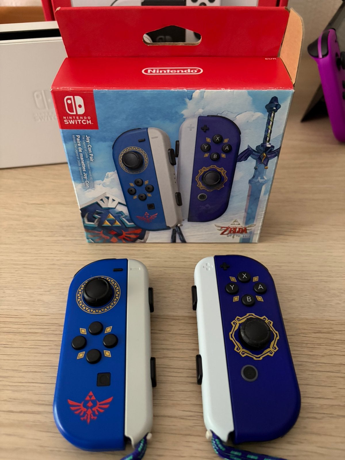 Nintendo Switch Zelda Skyward Sword Joy cons, Ophalen of Verzenden, Zo goed als nieuw, Switch, Overige controllers