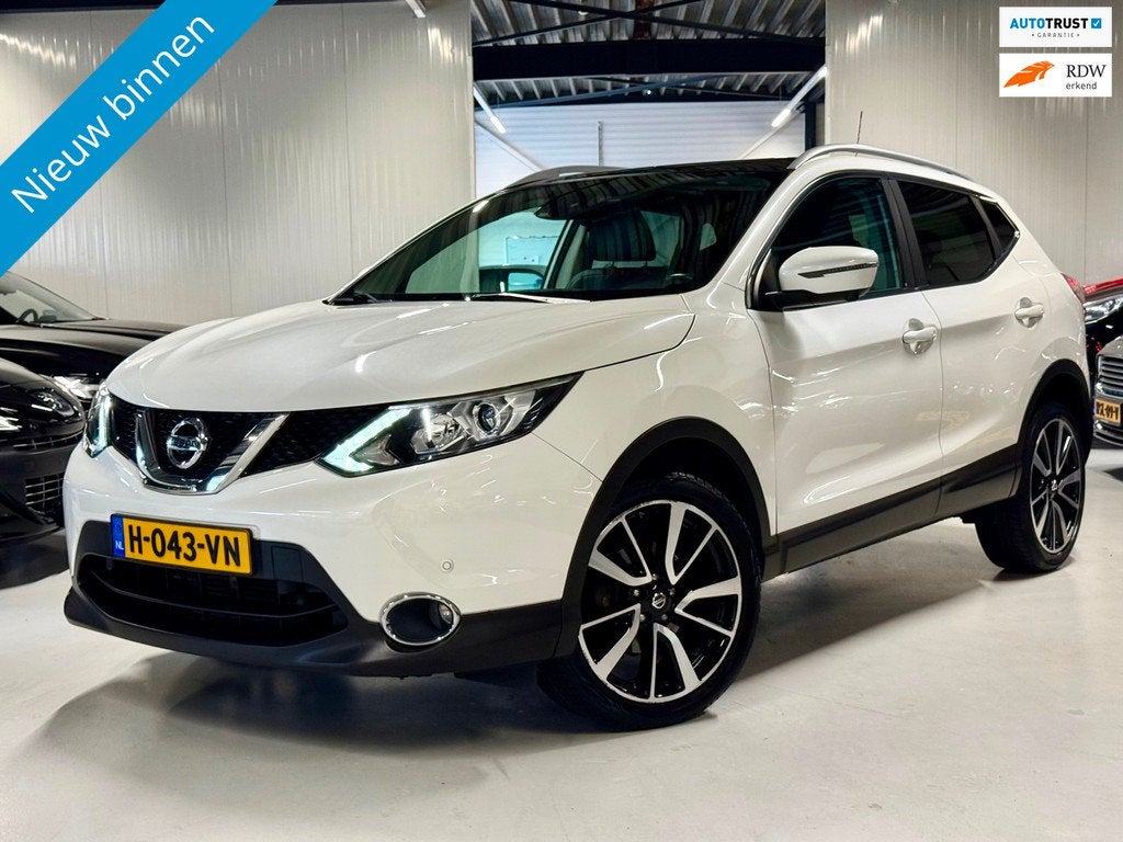Nissan Qashqai 1.2 Tekna Automaat|360.Camera|Pano|Leder|, Auto's, Nissan, Euro 5, Gebruikt, 4 cilinders, 116 pk