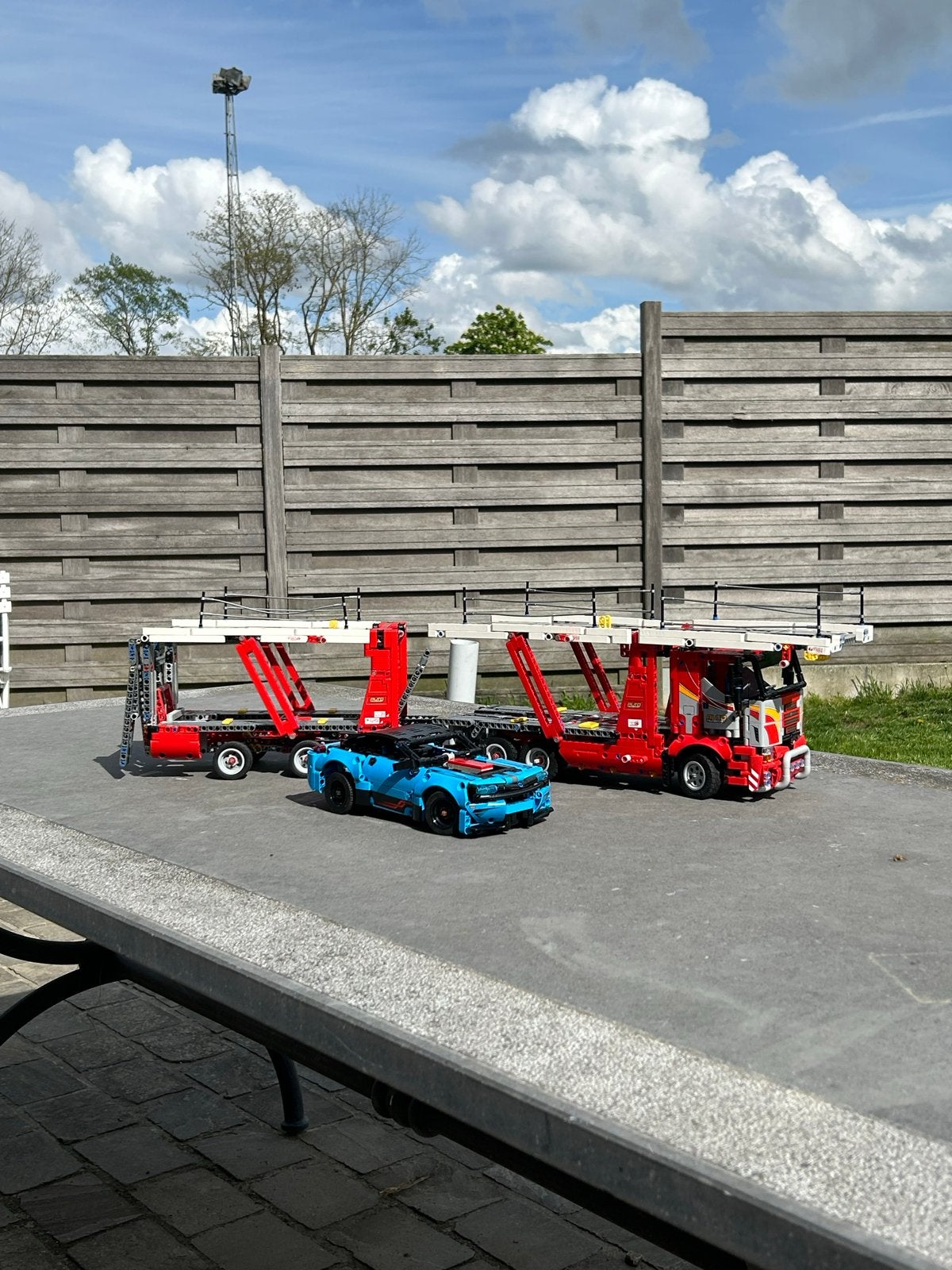 LEGO Technic Autotransportvoertuig 42098 met auto, Ophalen, Zo goed als nieuw, Overige merken