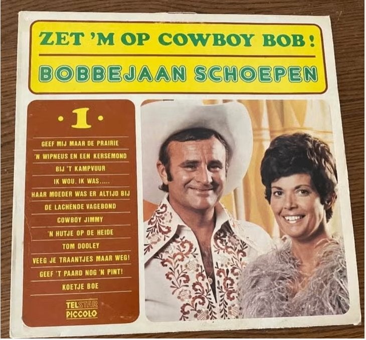 LP Bobbejaan Schoepen Zet 'm op Cowboy Bob, Cd's en Dvd's, LP, Ophalen of Verzenden, Zo goed als nieuw, Pop
