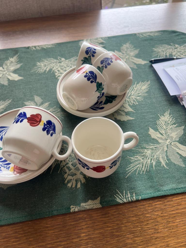 Boeren bond koffie schotels en koffie kopjes, Antiek en Kunst, Ophalen of Verzenden