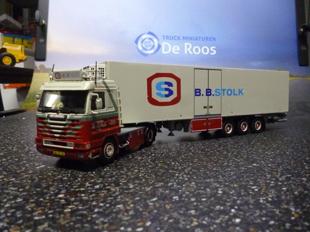 Tekno Scania 143 B.B. Stolk met certificaat, Ophalen of Verzenden, Nieuw, Bus of Vrachtwagen, Tekno