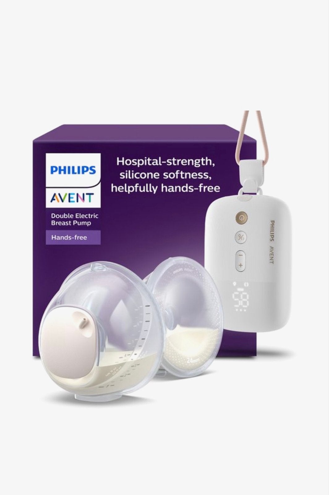 Philips Avent Dubbele Elektrische Borstkolf Handsfree, Ophalen of Verzenden, Zo goed als nieuw