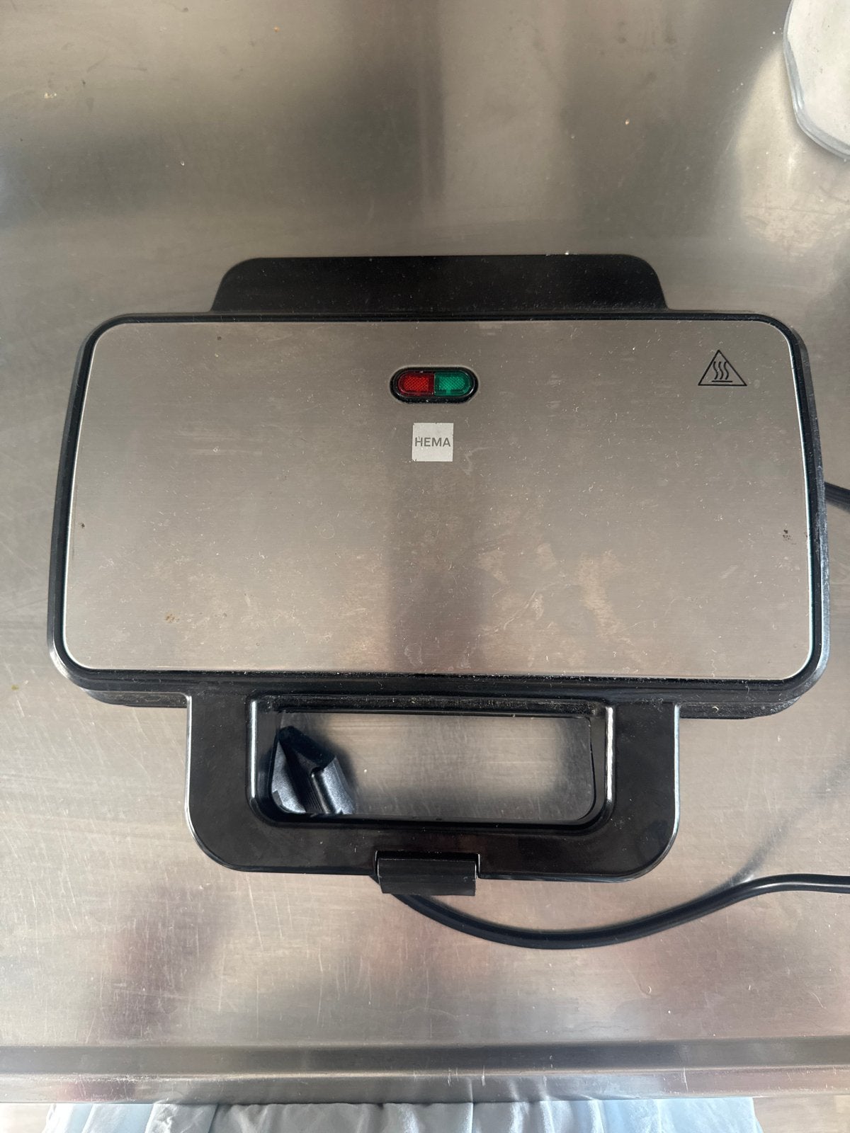 Hema tosti-ijzer - Zo goed als nieuw, Witgoed en Apparatuur, Wafelijzers, Ophalen, Zo goed als nieuw