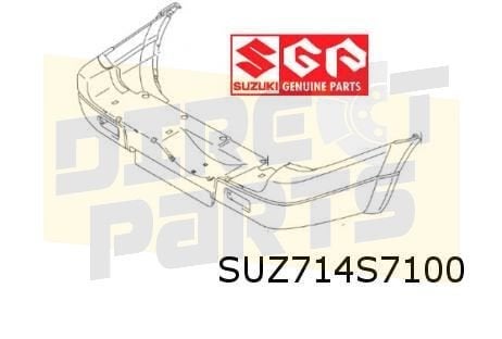 Suzuki Grand Vitara (10/01-9/05) achterbumper(Te Spuiten) (X