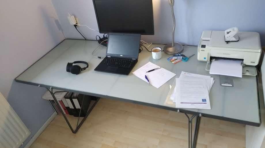Design Vintage Ikea Eettafel / Bureau Niels Gammelgard, Ophalen, Demontabel, Gebruikt, IKEA