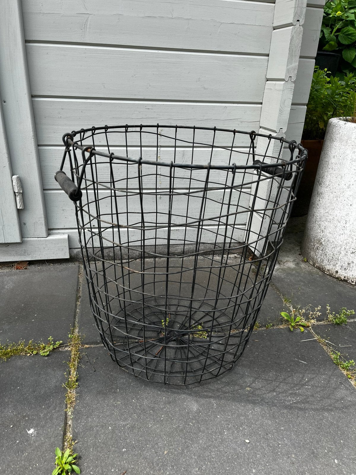 IJzeren draadmand 40cm hoog, Ophalen, Overige materialen, Gebruikt, Mand