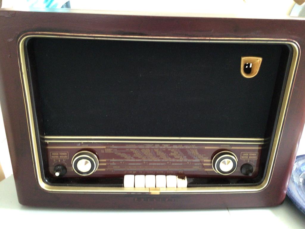 oude buizen radio, Audio, Tv en Foto, Radio's, Ophalen, Niet werkend, Radio