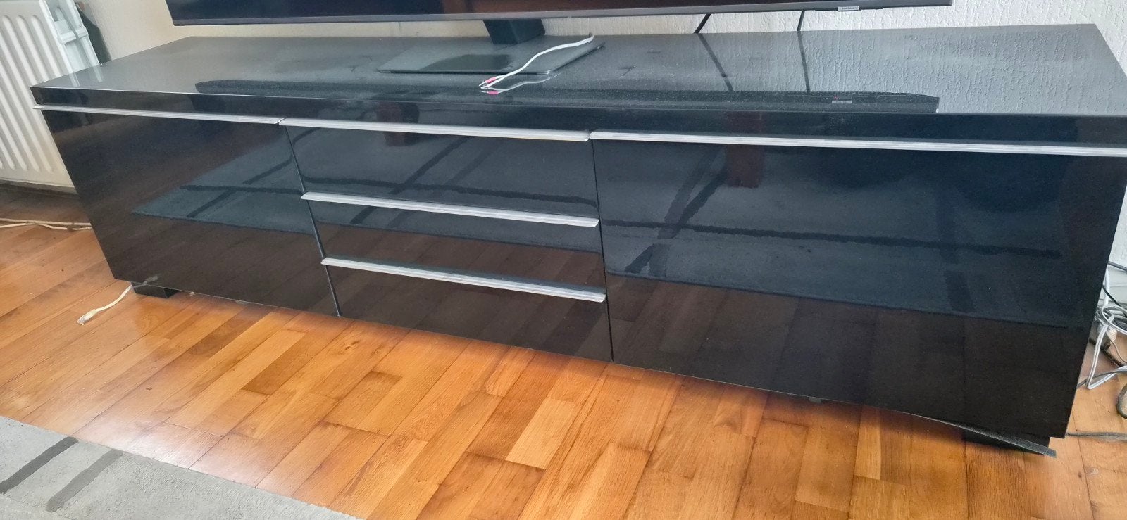 IKEA BESTÅ BURS TV-meubel Zwart Hoogglans, Ophalen, Overige materialen, Gebruikt, Minder dan 100 cm